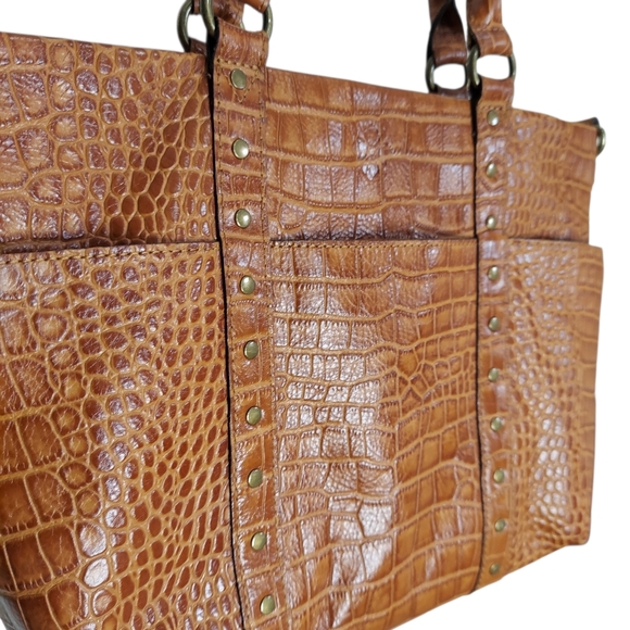 Patricia Nash Embossed Leather Shoulder/Tote Bag - Picture 3 of 9